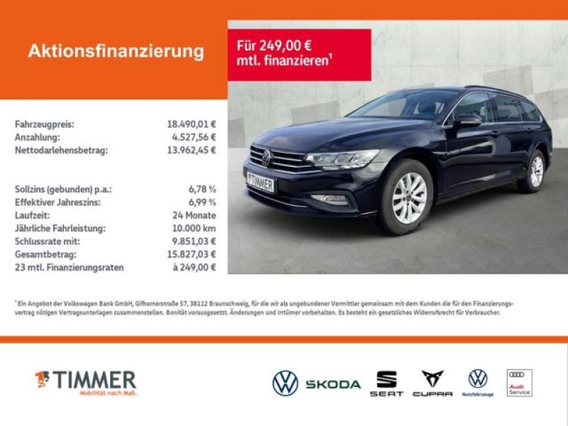 VW  Passat Variant 2.0 TDI DSG BUSINESS +AHK +LED +A, Deep Black Perleffekt