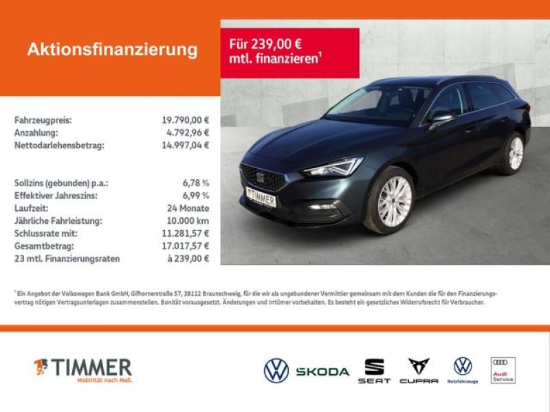 SEAT  Leon ST 2.0 TDI DSG XCELLENCE +LED +ACC +NAVI +L, Magnetic Grau Metallic