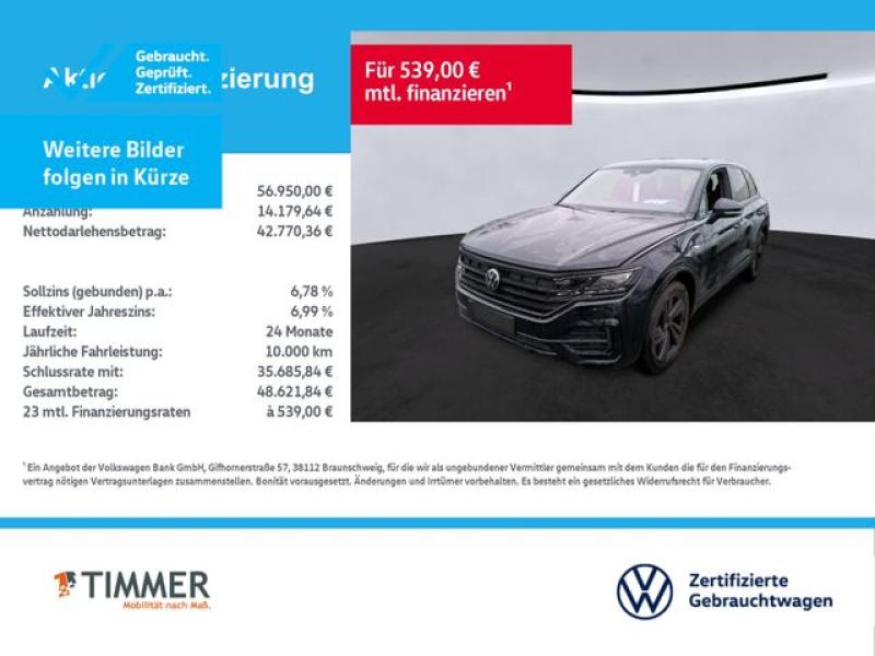 VW  Touareg 3.0 TDI V6 4M R-LINE BLACK +AHK +DYNAUDI, Grenadillschwarz Metallic