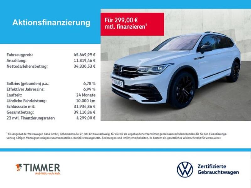 VW  Tiguan Allspace 2.0 TDI DSG 4MOTION R Line *7-SI, Oryxweiß Perlmutteffekt