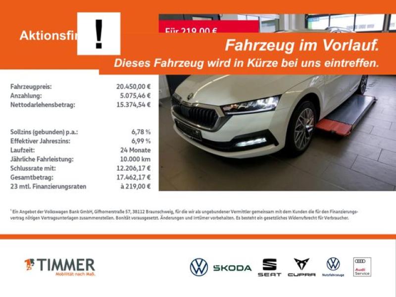 SKODA  Octavia Combi 2.0 TDI DSG TOUR +AHK +LED +CARPLA, Moon Weiß Perleffekt