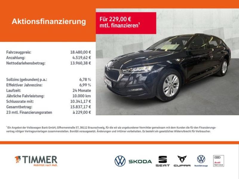 SKODA  Octavia Combi 1.5 TSI +LED +NAVI +SHZ +DAB +ALU, Black Magic Perleffekt