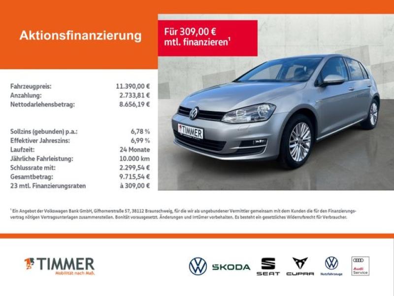 VW  Golf VII Comfortline 1,4 TSI 92KW (125PS) 6-Gang, Grau