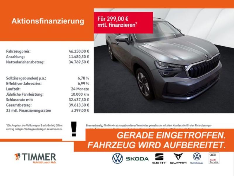 SKODA  Kodiaq 2.0 TDI DSG 4x4 SELECTION +AHK +MATRIX +A, Graphite Grau Metallic