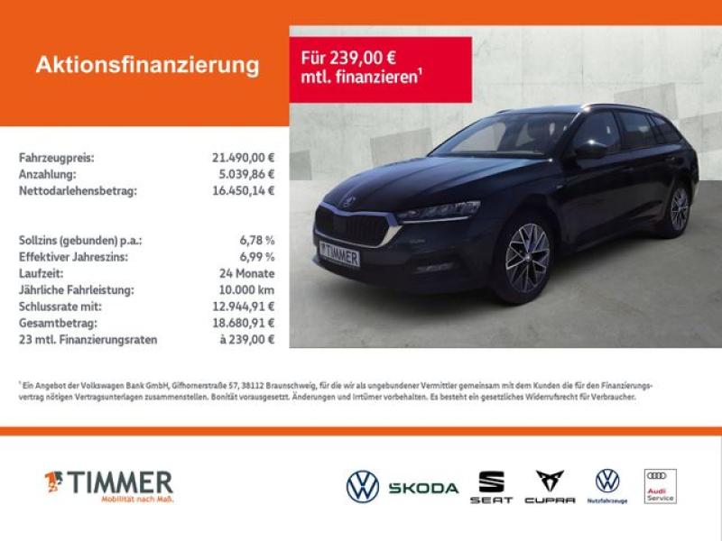 SKODA  Octavia Combi 2.0 TDI DSG TOUR +AHK +LED +ACC +N, Lava Blau Metallic