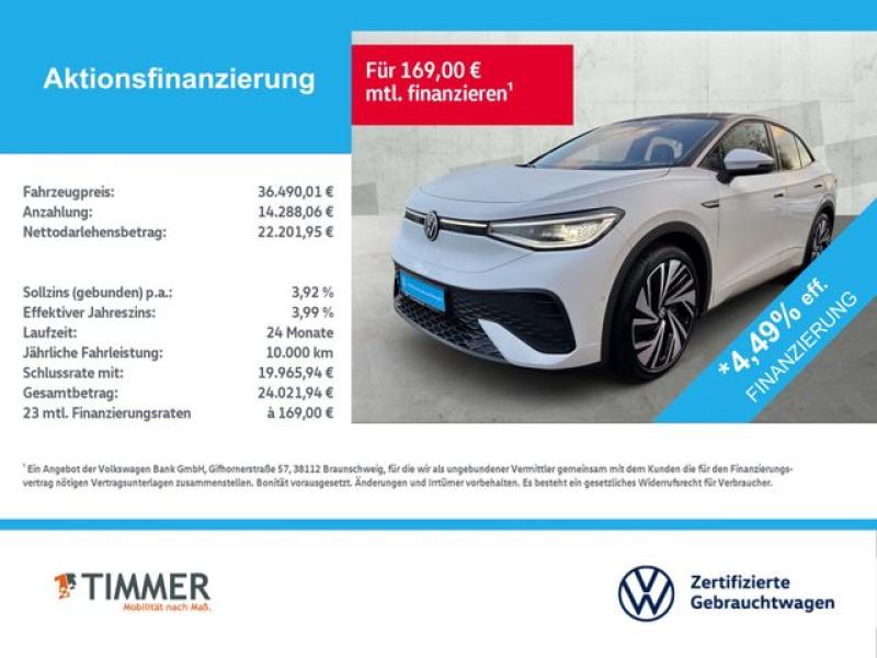 VW  ID.5 PRO PERF. 82 kWh +AHK +360° +CARPLAY +21" +, Gletscherweiß Metallic