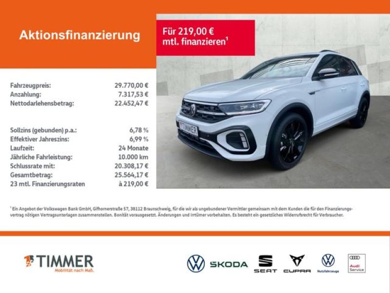VW  T-Roc 1.5 TSI DSG R Line *AHK*NAVI*BLACK STYLE*I, Pure White