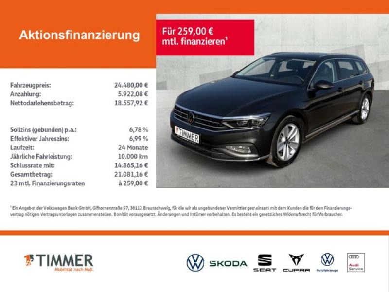 VW  Passat Variant 2.0 TDI DSG ELEGANCE +IQ.LIGHT +A, Mangangrau Metallic