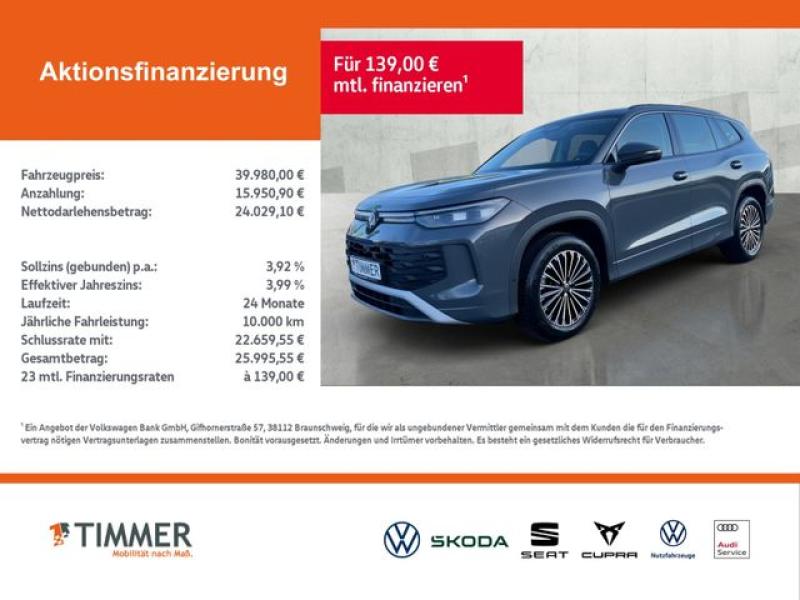 VW  Tayron 2.0 TDI DSG 4M LIFE +AHK +360° +DCC +IQ.L, Delfingrau Metallic