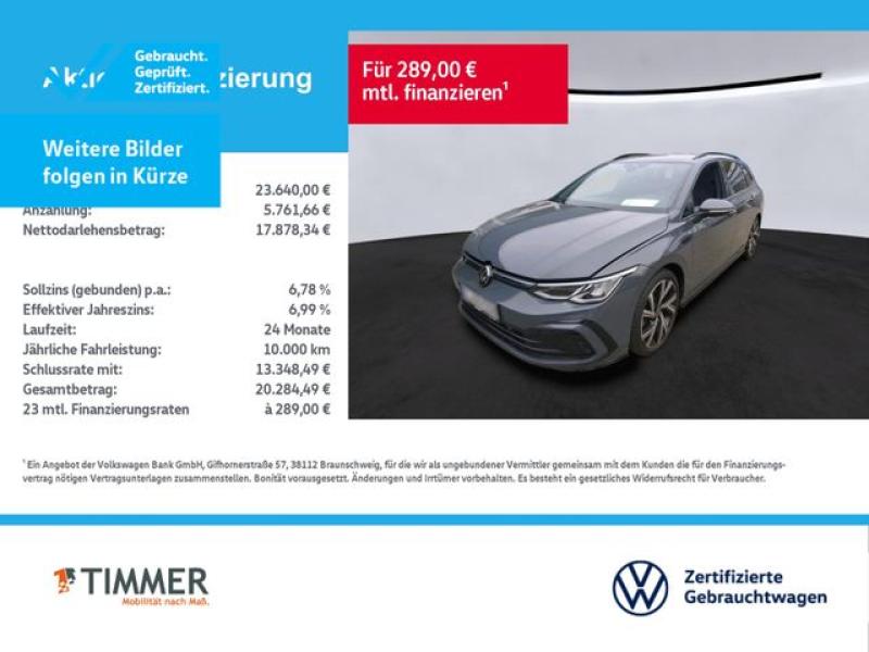 VW  Golf VIII Variant 2.0 TDI DSG R-LINE +AHK +LED +, Delfingrau Metallic