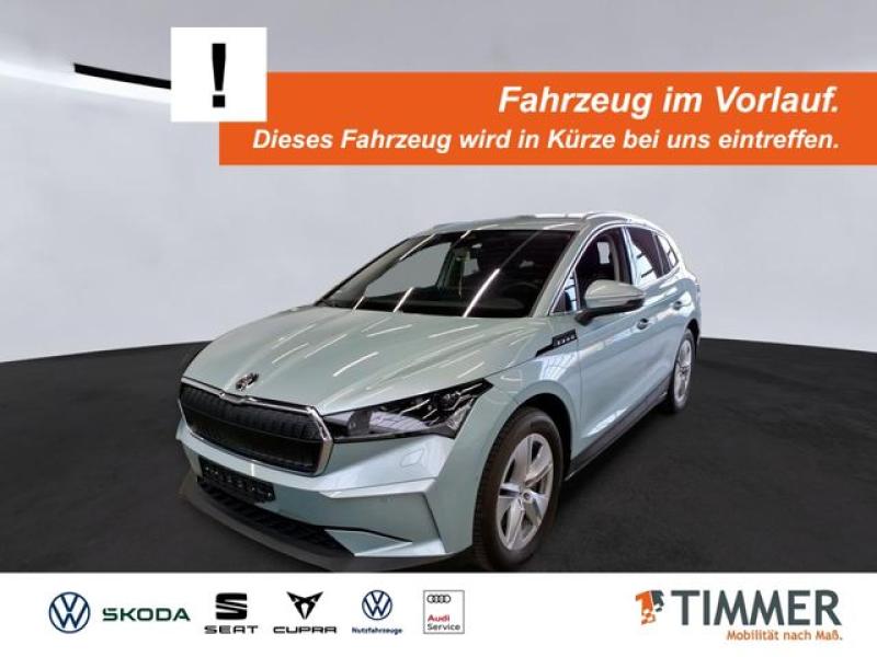 SKODA  Enyaq iV 80 LOFT +WÄPU +AHK +MATRIX +ACC +RKAM +, Arctic Silber Metallic