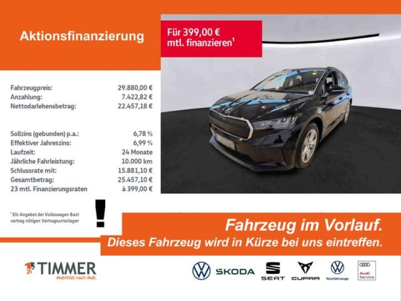 SKODA  Enyaq iV 60 LOFT +WÄPU +AHK +LED +RKAM +NAVI +SH, Black Magic Perleffekt