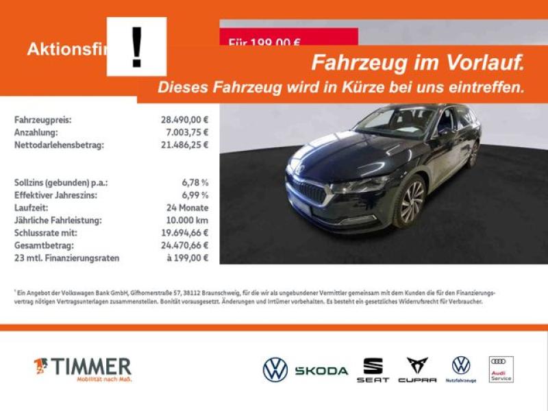 SKODA  Octavia Combi 2.0 TDI DSG STYLE +AHK +MATRIX +AC, Black Magic Perleffekt