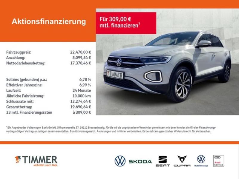 VW  T-Roc 1.5 TSI DSG STYLE +BEATS +LED +ACC +VIRTUA, Ascotgrau