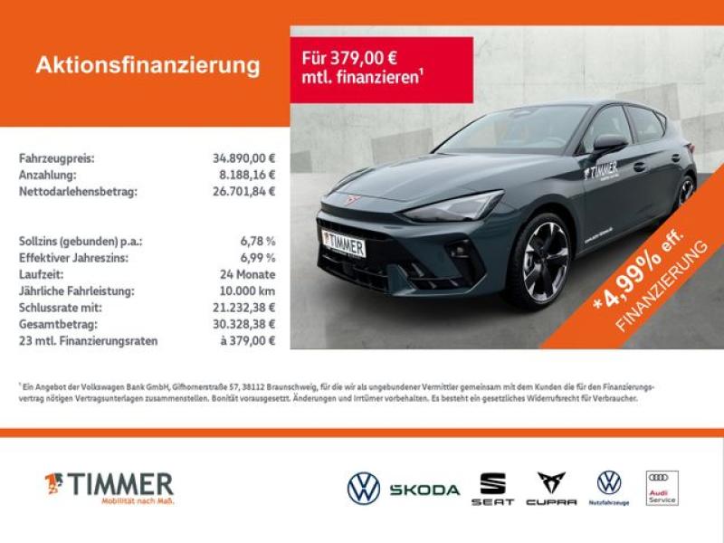 CUPRA  Leon 2.0TDI 110kW (150PS)*DSG*RFK*Travel-Ass.*AC, Fjord Blau