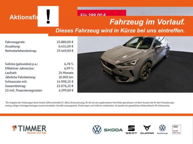 CUPRA  Formentor 1.5 TSI DSG +AHK +360° +PANO +DCC +LED, Graphene Grau