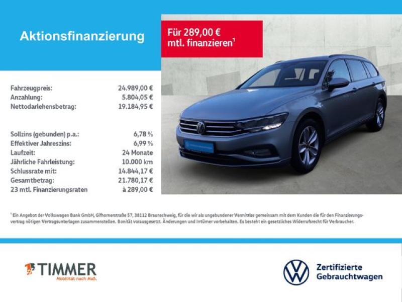 VW  Passat Variant 2.0 TDI CONCEPT +LED +RKAM +STHZG, Pyritsilber Metallic