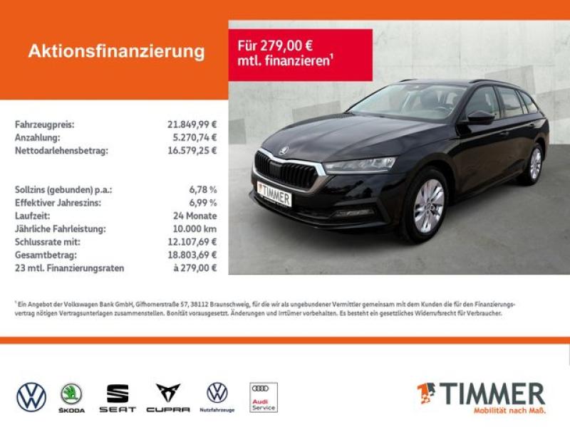 SKODA  Octavia Combi 2.0 TDI DSG +AHK +LED +NAVI +ALU +, Black Magic Perleffekt