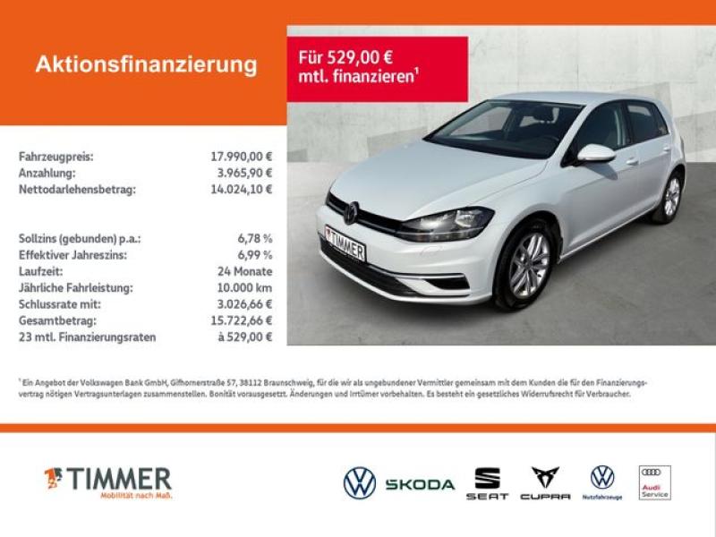 VW  Golf VII 2.0 TDI DSG Comfortline +NAVI+, weiß