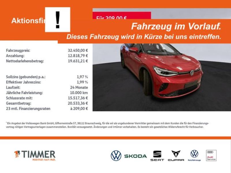 VW  ID.4 GTX 82 kWh +WÄPU +AHK +IQ.LIGHT +ACC +CARPL, Kings Red Metallic