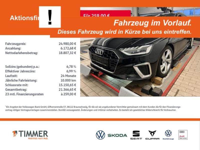 AUDI  A4 Avant 35 TFSI S tronic S LINE +LED +ACC +RKAM, Mythosschwarz Metallic