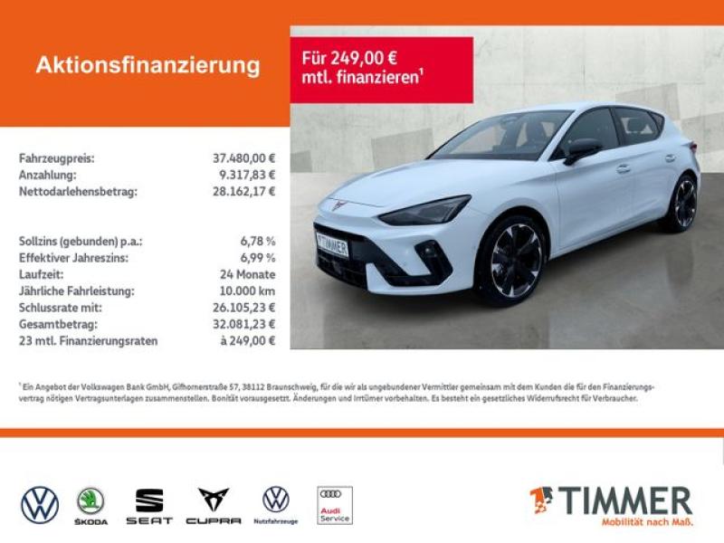 CUPRA  Leon 2.0TDI 110kW (150 PS)*DSG*SHZ*RFK*Travel-As, Nevada Weiß Metallic