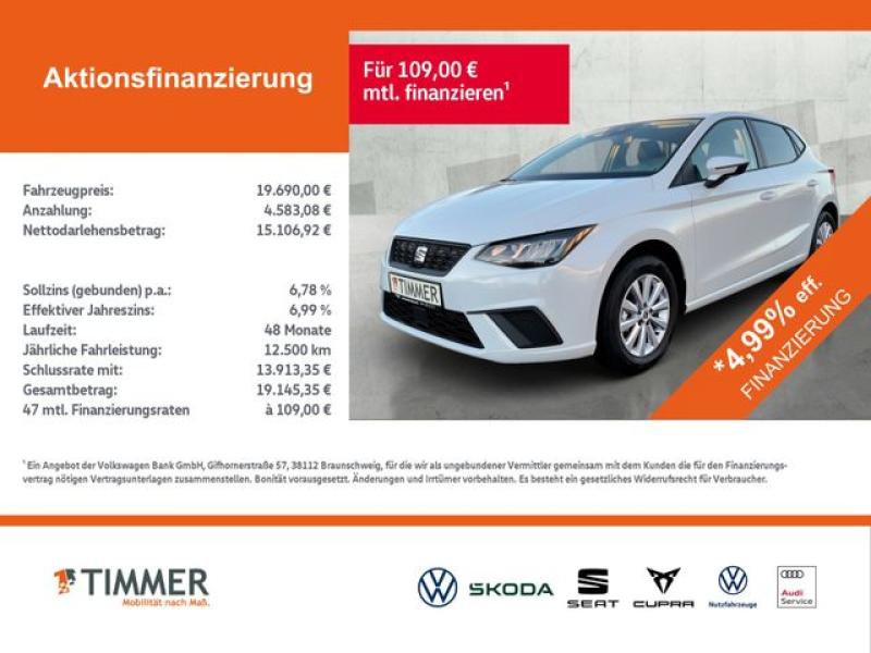 SEAT  Ibiza Road Edition 1.0TSI 70kW (95 PS) 5-Gang *A, Glacial Weiß Metallic