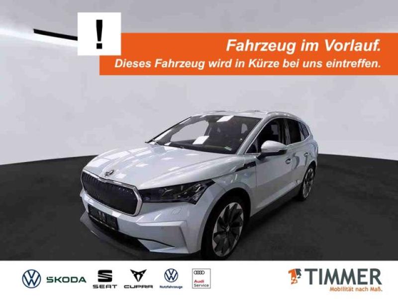 SKODA  Enyaq iV 80 SUITE +AHK +WÄPU +21" +ACC +MATRIX +, Arctic-Silber Metallic