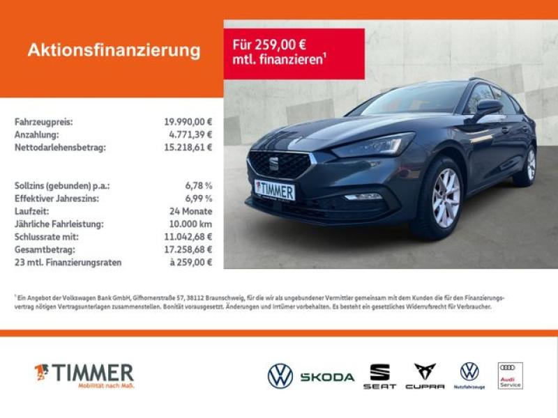 SEAT  Leon ST 1.5 TSI STYLE +AHK +LED +ACC +LM +SHZ +C, Magnetic Grau Metallic
