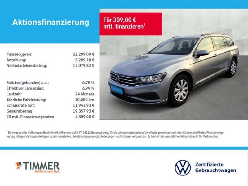 VW  Passat Variant 2.0 TDI DSG CONCEPTLINE +LED +RKA, Pyritsilber Metallic