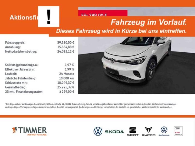 VW  ID.4 PRO 82 kWh +AHK +H&K +360° +HuD +CARPLAY +L, Gletscherweiß Metallic