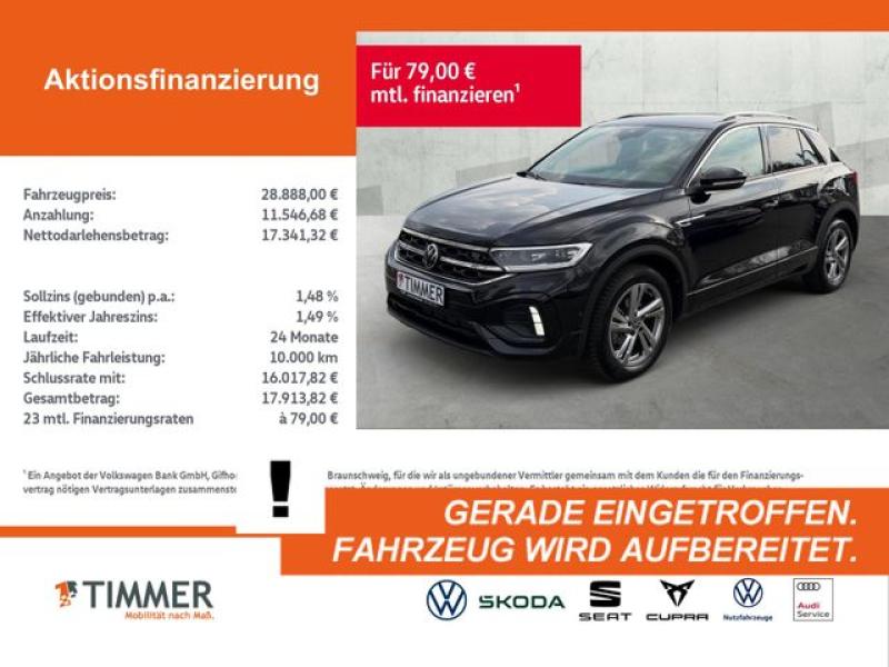 VW  T-Roc 1.5 TSI DSG R-LINE +AHK +LED+ACC +RKAM +VI, Deep Black Perleffekt