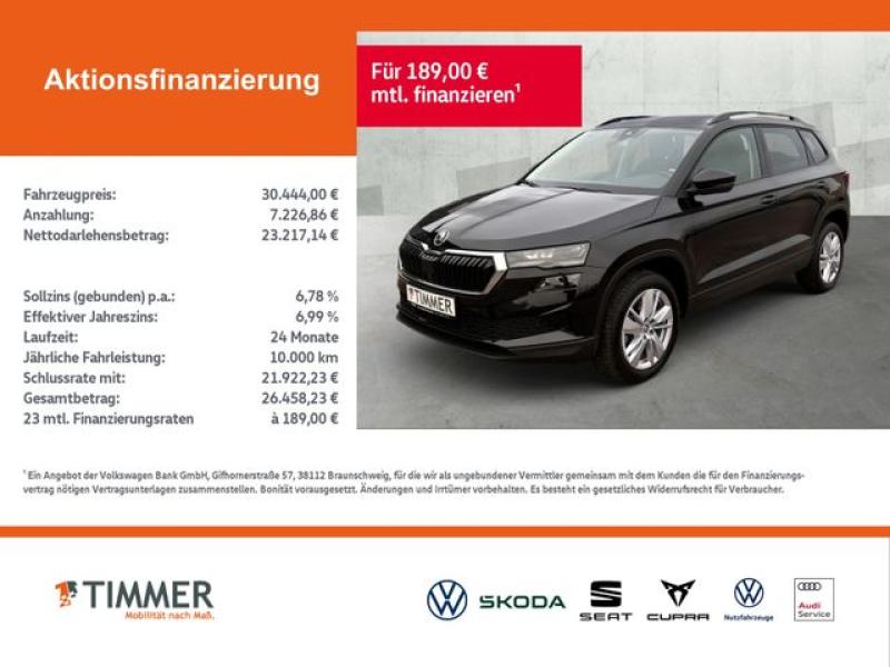 SKODA  Karoq 1.5 TSI DSG SELECTION *MATRIX *ACC *RKAM *, Schwarz Magic Perleffekt