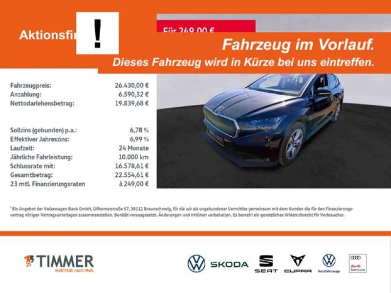 SKODA  Enyaq iV 60 LOFT +WÄPU +AHK +PANO +360° +MATRIX, Black Magic Perleffekt