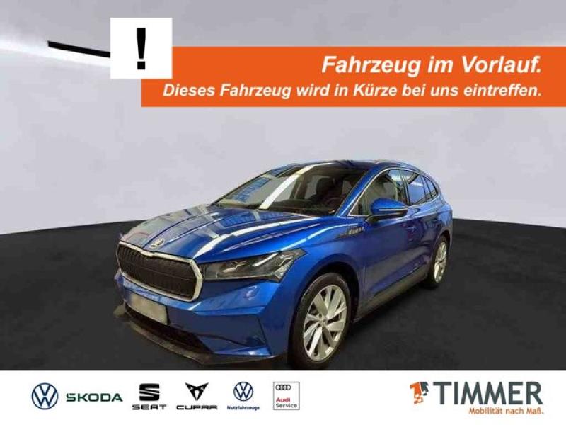 SKODA  Enyaq iV 80 SUITE +AHK +WÄPU +ACC +RKAM +MATRIX, Race-Blau Metallic