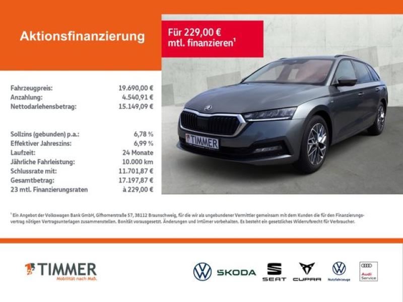 SKODA  Octavia Combi 2.0 TDI DSG TOUR +LED +CARPLAY +DA, Graphite-Grau Metallic