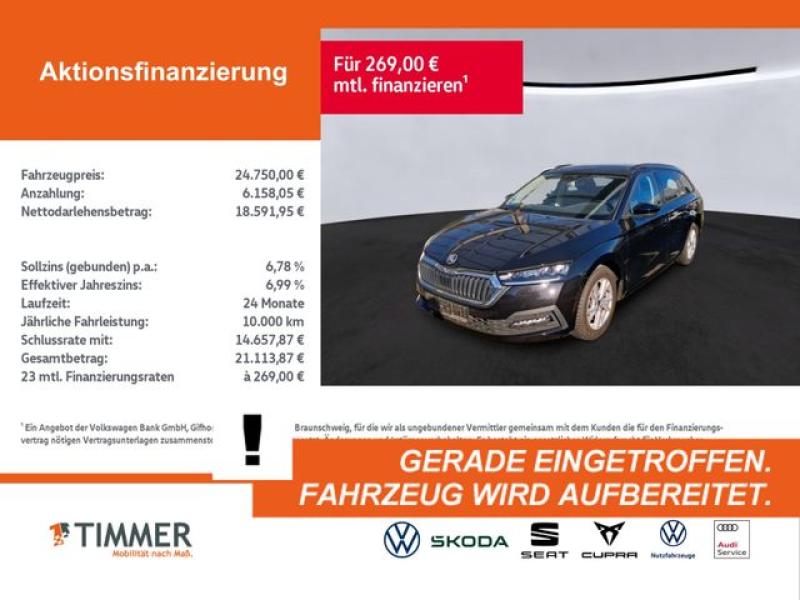 SKODA  Octavia Combi 1.5 eTSI DSG CLEVER +LED +RKAM +CA, Black Magic Perleffekt