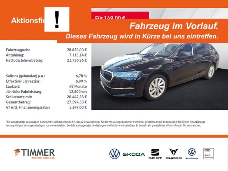 SKODA  Octavia Combi 1.5 eTSI DSG SELECTION +PANO +360°, Black Magic Perleffekt