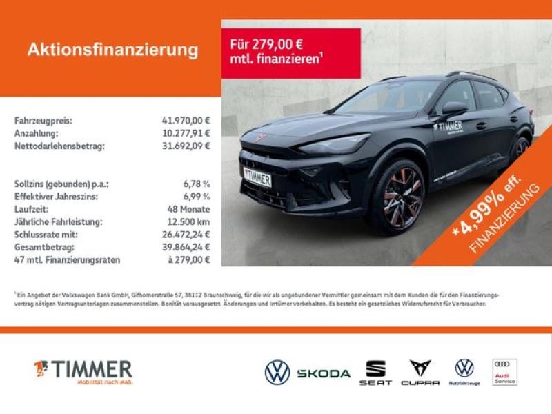 CUPRA  Formentor 2.0TDI 110kW (150PS)*DSG*AHK*MATRIX*36, Midnight Schwarz Metallic