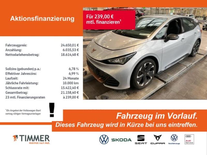 CUPRA  Born 62 kWh +WÄPU +BEATS +LED +ACC +RKAM +NAVI +, Geysirsilber