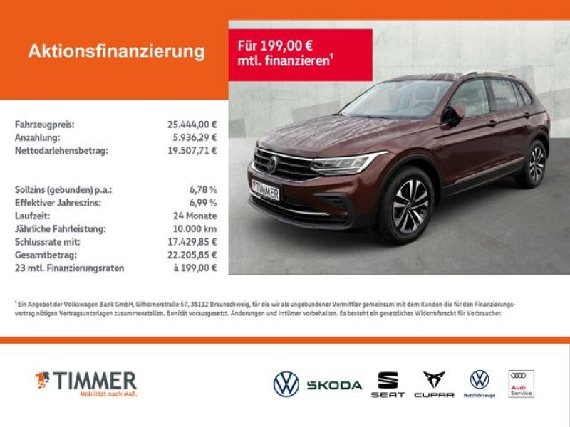 VW  Tiguan 2.0 TDI DSG United +ACC+AHK+NAVI+RKAM+, Rot