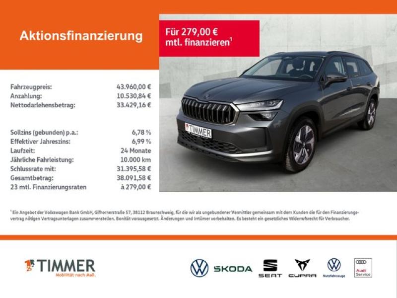 SKODA  Kodiaq 2.0 TDI DSG 4x4 SELECTION +PANO +MATRIX +, Graphite Grau Metallic