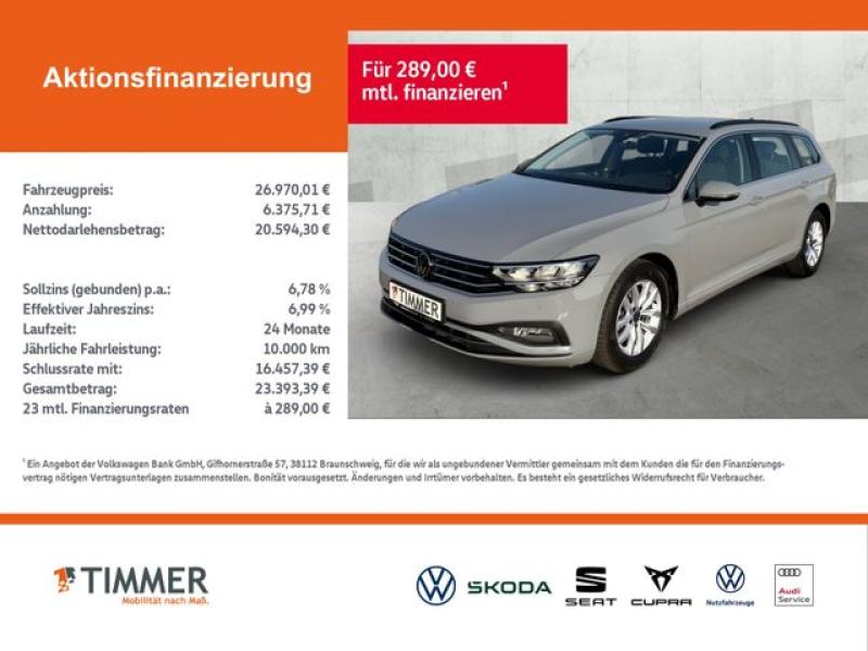 VW  Passat Variant 2.0 TDI DSG BUSINESS +LED +ACC +R, Mondsteingrau