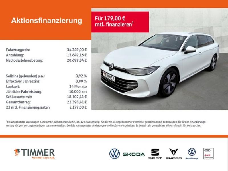 VW  Passat Variant 2.0 TDI DSG ELEGANCE +AHK +360° +, Oryxweiß Perlmutteffekt