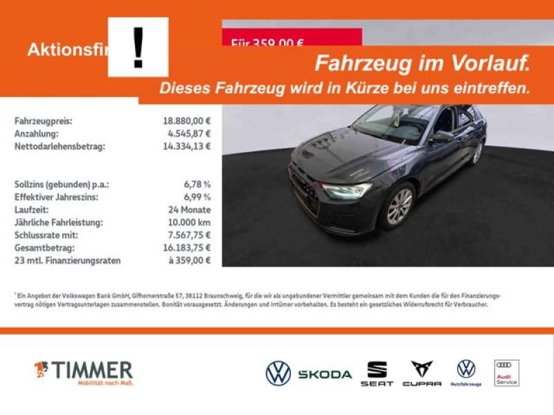 AUDI  A1 Sportback 25 TFSI S tronic ADVANCED +LED +VIR, Manhattangrau Metallic