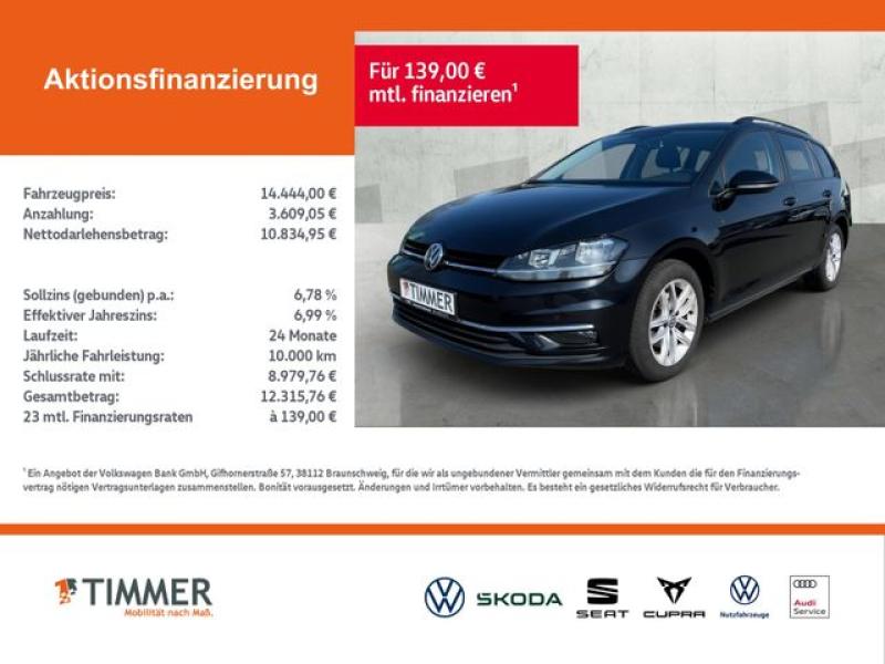 VW  Golf VII 2.0 TDI DSG Comfortline *AHK*ACC*NAVI*S, schwarz
