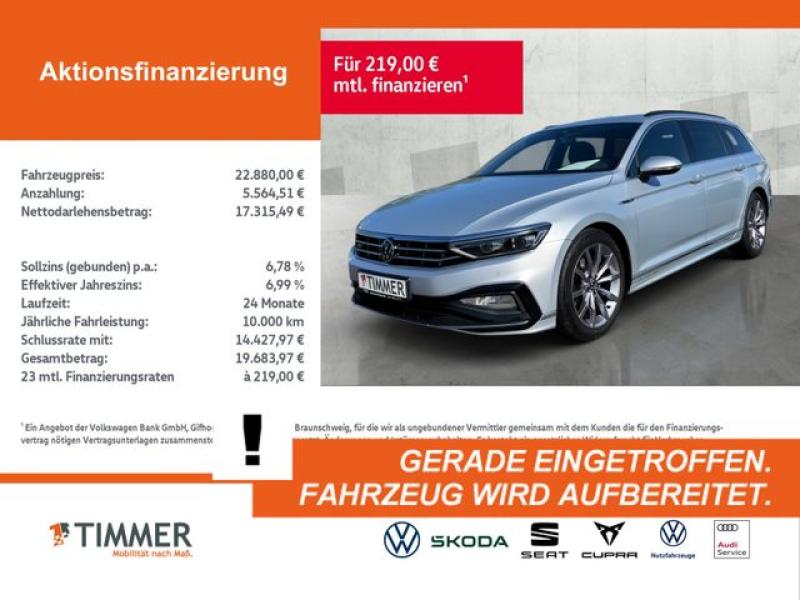 VW  Passat Variant 2.0 TDI DSG R-LINE +AHK +IQ.LIGHT, Scale Silver Metallic