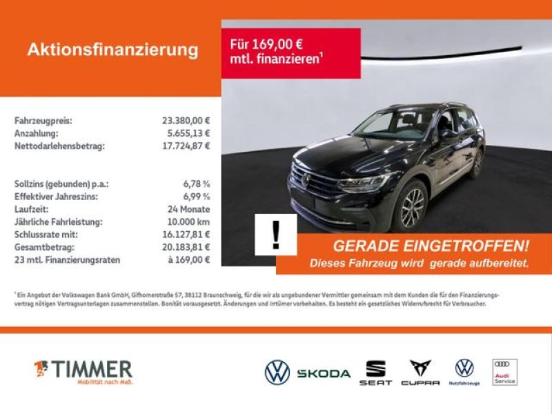 VW  Tiguan 1.5 TSI LIFE +LED +ACC +NAVI +SHZ +17" +A, Deep Black Perleffekt