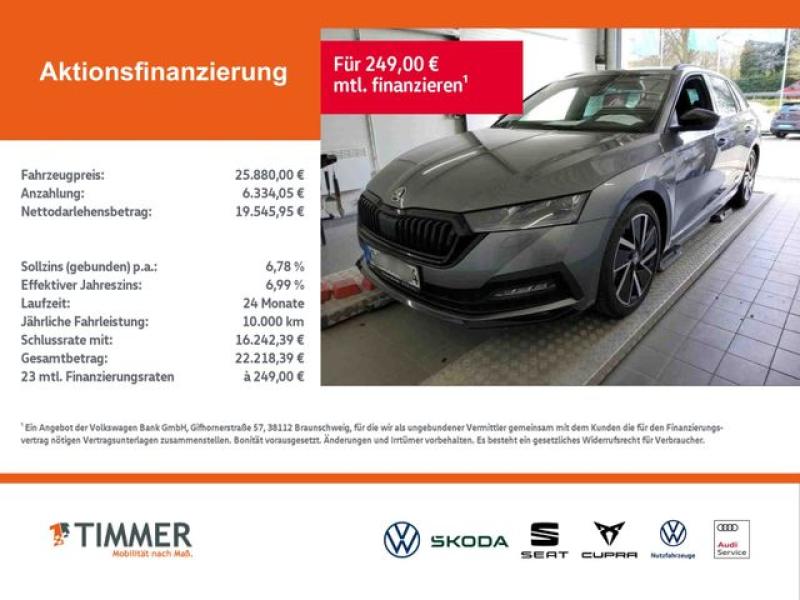 SKODA  Octavia Combi 2.0 TDI DSG SPORTLINE +CANTON +MAT, Graphite-Grau Metallic