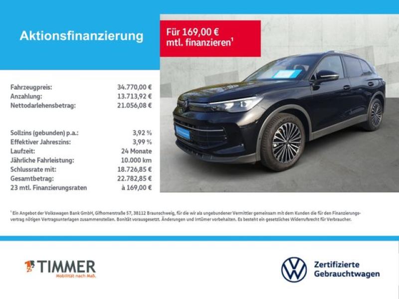 VW  Tiguan 1.5 eTSI DSG GOAL +AHK +IQ.LIGHT +ACC +36, Grenadillschwarz Metallic